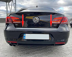 Кромка багажника (нерж.) для Volkswagen Passat СС 2008- рр