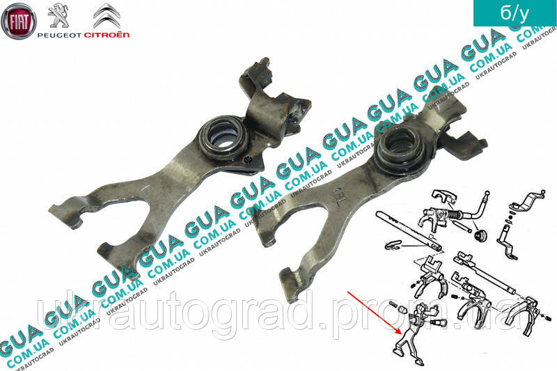 Вилка включения задней передачи КПП 255219 Citroen / СИТРОЭН JUMPY 1995 ...