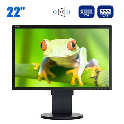 Монітор NEC EA221WMe / 22' / 1680x1050 (16:10) / DVI, VGA, USB / вбудовані колонки, фото 2