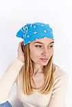 ⭐Бандана класична світло-блакитна Street, фото 9