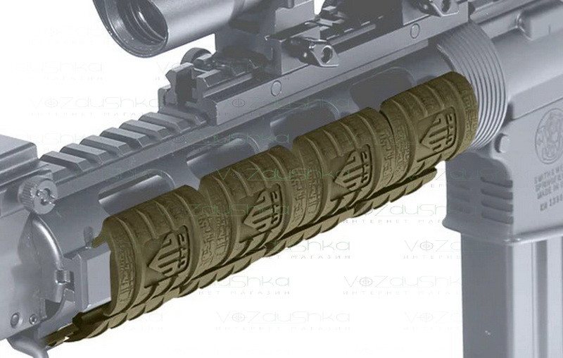 Захисні накладки Leapers UTG на планку Picatinny (12 шт) Olive Drab