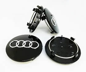 Ковпачок на диски Audi A4, A5, A6, A8, S4, S5, S6, RS, TT (60/58) 4b0601170 чорний 1 шт.