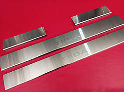 Накладки на пороги NISSAN TIIDA