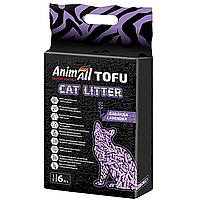 AnimAll TOFU Енімал ТОФУ соєвий наповнювач для котів з ароматом лаванди 6 л. (2,6 кг)