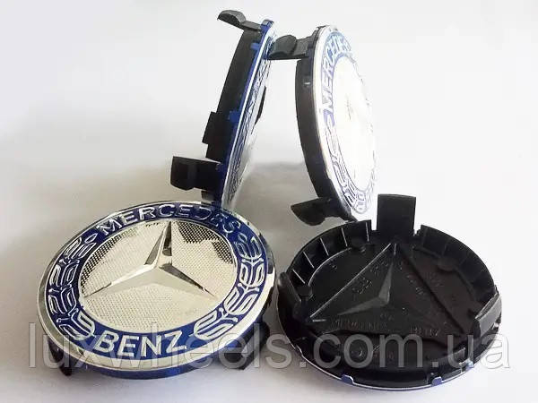 Ковпачок на диски Mercedes (75/70) Синій A1714000025 1 шт., фото 1