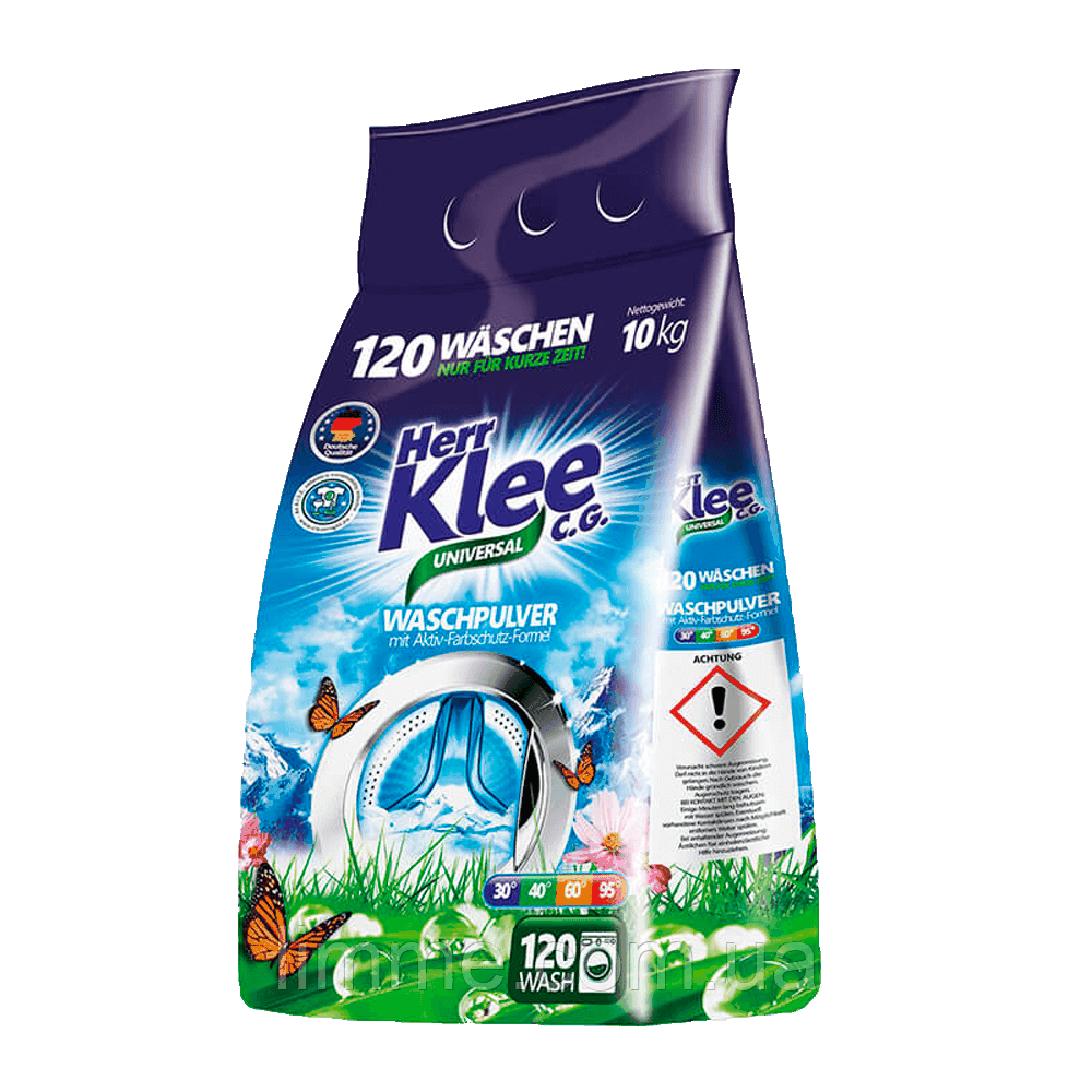 Німецький порошок для прання Herr Klee universal 10 кг.