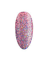 Гель-лак з блискітками для нігтів Toki Toki Disco No004 рожевий 5 мл