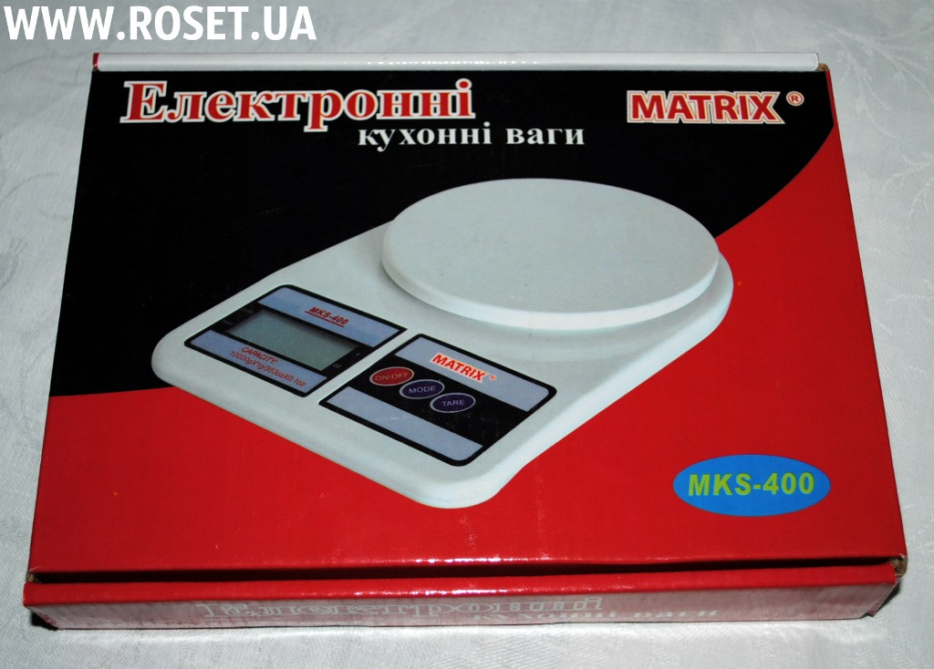 Кухонные электронные весы MATRIX (10 кг) - фото 1 - id-p268876533