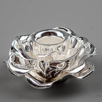 Підсвічник Бутон троянди "4см, колір срібло (053G), фото 1