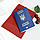 Обкладинка на паспорт шкіряна "Ukraine" червона патріотична, фото 5