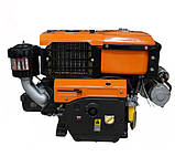 Двигун дизельний водяне охолодження до мотоблоку або минитрактору Файтер потужністю 15 л. с, фото 4