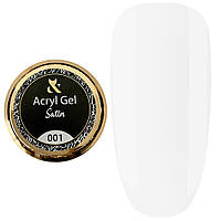 Акрил-гель для ногтей FOX Acryl Gel Satin 15 мл № 001