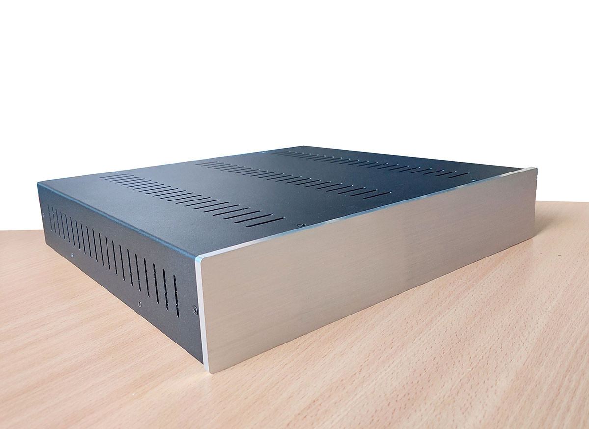 Корпус металевий MiBox MB-29(Silver) (Ш364 Г340 В65) чорний, фото 1