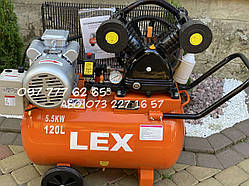 Компресор повітряний LEX LXAC280-120 5500 Вт 880 л/хв