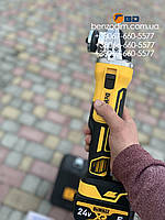 Аккумуляторная безщёточная болгарка Dewalt dcg 407 + 2 акб