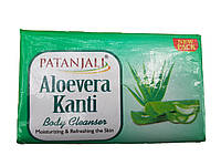 Увлажняющее мыло с алоэ вера Патанджали, aloe vera soap Patanjali 150г