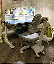 Дитячий зростаючий стіл-парта та ортопедичне крісло для школяра | Mealux Sherwood Energy + Match, фото 2