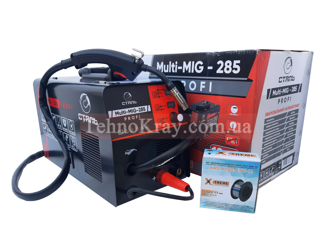Сварочный полуавтомат инверторный Сталь MULTI-MIG-285 PROFI с Бухтой ...