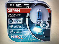 Автомобильная галогенная лампа Osram Cool blue hyper 5000k +100% H4 12V 55 W (производство Osram, Германия)