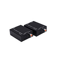 Подовжувач аудіо-відео Toslink M/F (over RJ45) Lucom (62.09.8187) x1 300m +RCA Digital Cat.5e/6