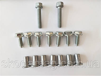 Комплект крепления защиты двигателя Шкода Октавия Тур Skoda