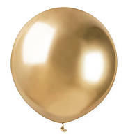 Воздушные шары "Bowl" Ø - 48 см, (1 шт.), Италия, натуральный латекс, золото хром