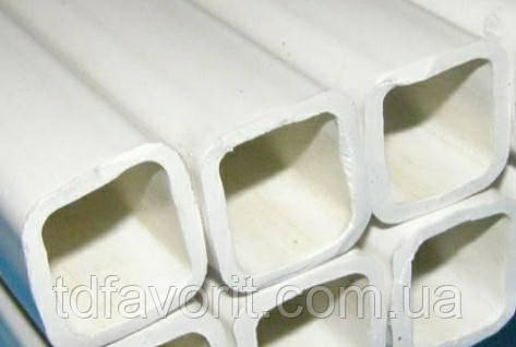 Труба квадратна ПВХ 22 х 22 (стінка 2 мм), фото 1