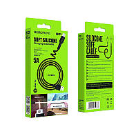 Кабель USB - Micro-USB Borofone BX31 Silicone 5A / 1m Black