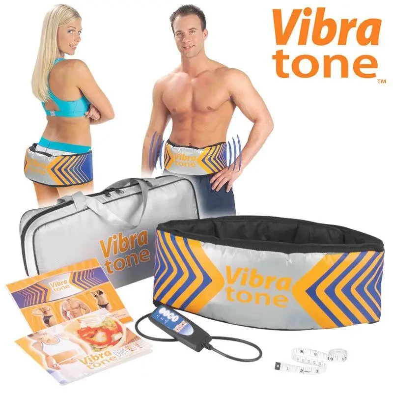 Пояс-массажер Вибро пояс для похудения Вибротон Vibra Tone Вибро-массажный пояс для живота боков и бёдер - фото 2 - id-p1649552598