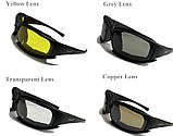 Тактичні окуляри багатофункціональні зі змінними лінзами, Ruin hawk ,black, фото 8