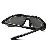 Тактичні окуляри багатофункціональні з 5 змінними лінзами, black, фото 6
