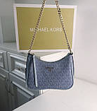 Маленька жіноча сумочка MK Jet Set Charm blue, фото 3