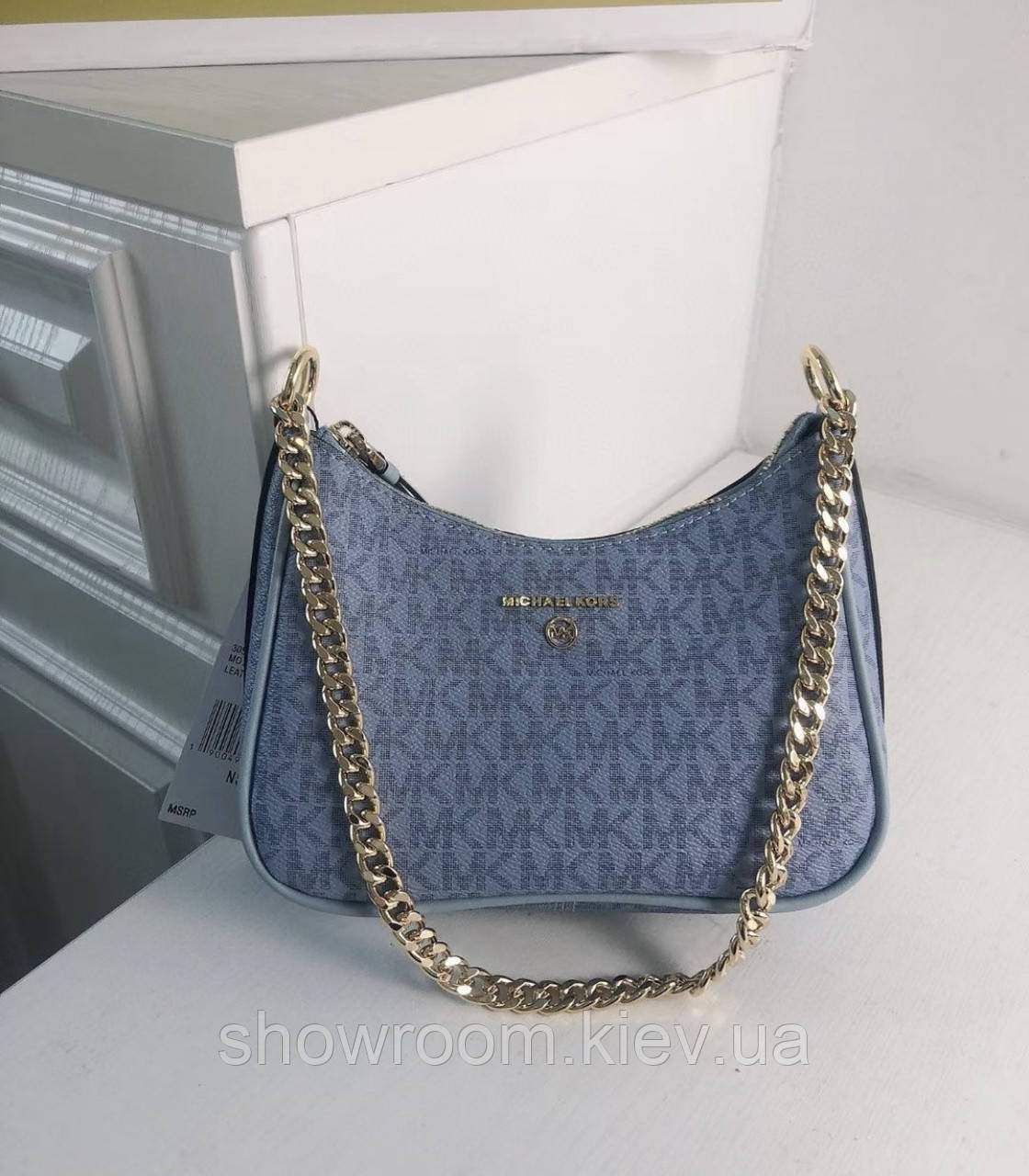 Маленька жіноча сумочка MK Jet Set Charm blue