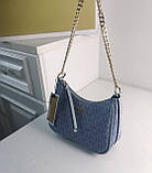 Маленька жіноча сумочка MK Jet Set Charm blue, фото 10