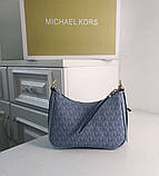 Маленька жіноча сумочка MK Jet Set Charm blue, фото 7