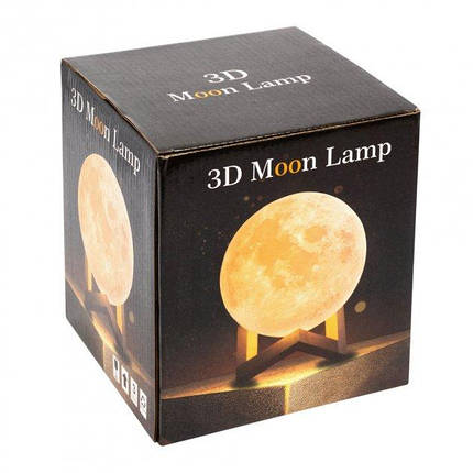 Нічні лампи UFT Настільний світильник UFT Magic 3D Moon Light Touch Control Місяць 20 см, фото 3