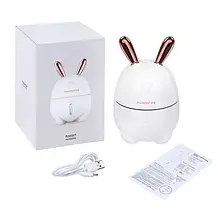 Зволожувач повітря і нічник 2в1 Humidifiers Rabbit кролик зайчик, фото 3