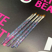 Набір пензлів для нанесення гелю 5 шт, фото 3