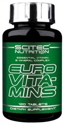 Euro Vita-Mins Scitec Nutrition 120 tabs, фото 2