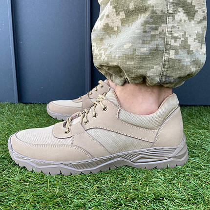 Тактичні чоловічі кросівки на прошитій підошві з натуральної шкіри, фото 1