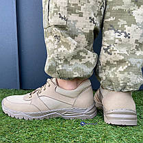 Тактичні чоловічі кросівки на прошитій підошві з натуральної шкіри, фото 3