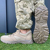 Тактичні чоловічі кросівки на прошитій підошві з натуральної шкіри, фото 5