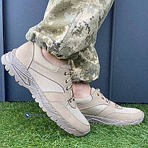 Тактичні чоловічі кросівки на прошитій підошві з натуральної шкіри, фото 4