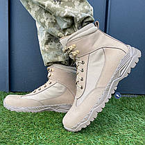 Берці чоловічі шкіряні на прошитій підошві, фото 2