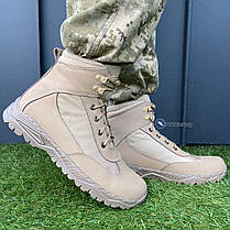 Берці чоловічі шкіряні на прошитій підошві, фото 5