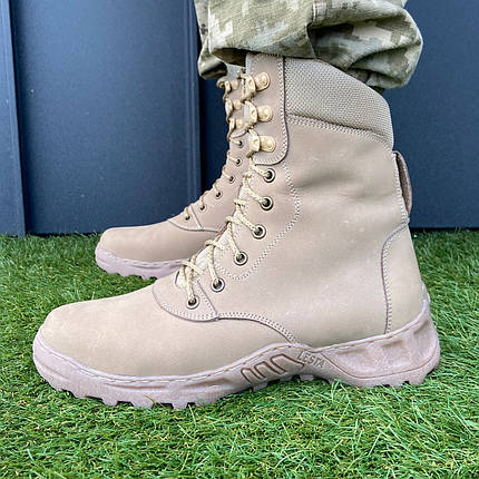 Чоловічі берці шкіряні з дихаючої тканини, фото 1