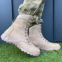 Чоловічі берці шкіряні з дихаючої тканини, фото 2