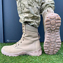 Чоловічі берці шкіряні з дихаючої тканини, фото 5