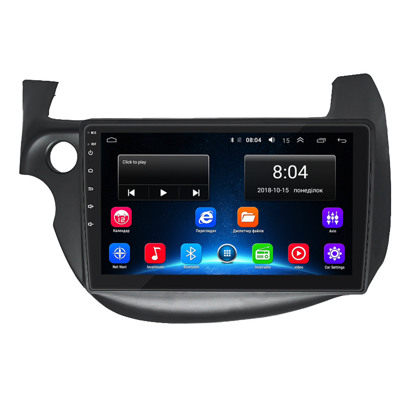 Штатна магнітола 10" Lesko для Honda Jazz II 2008-2010 2/32Gb/ Wi-Fi Optima Хонда 4 шт., фото 1
