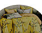 Сімейний комплект (Ранфорс) | Комплект постільної білизни "Квіти польові" | Простирадло 200х220 см, фото 5